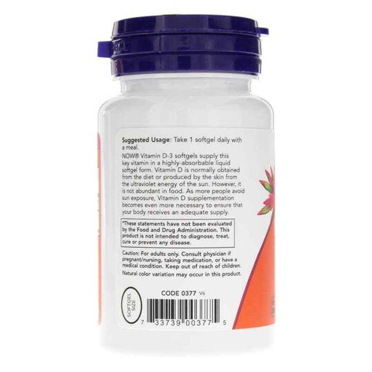 Vitamin D-3 2,000 IU, NOW